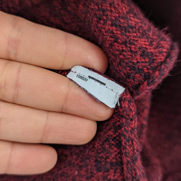 Madewell Landscape Burgundy Cardigan Size Extra Small - Picture 7 of 12